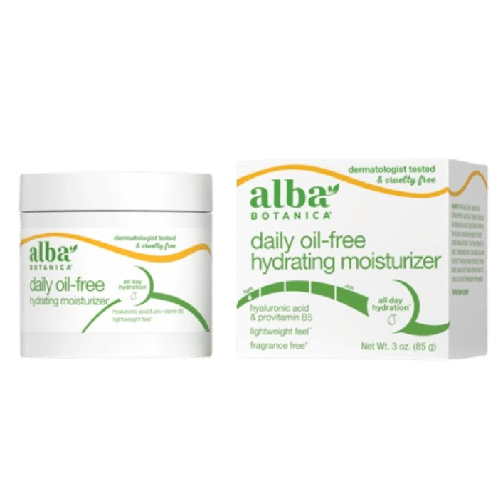 Alba Botanica Hawaiian Aloe And Green Tea Oil Free Skin Moisturizer, 3 Oz